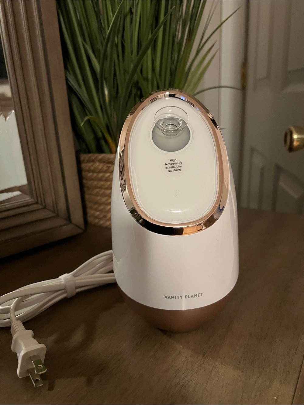 Vanity Planet Rose Gold & White Facial Steamer - Hydrating Home Spa - Picture 2 of 6